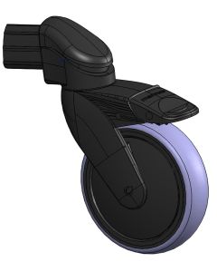 Hinterrad für Handbremse, Ø125 mm, inkl. Niete