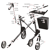 Exploded view with spare parts TOPRO Troja Classic